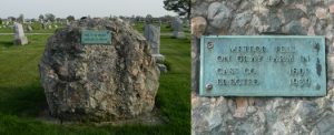 A large meteor that fell in Gray Farm in Cass County in 1892.