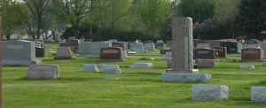 Headstones at the Rossville Cemetery
