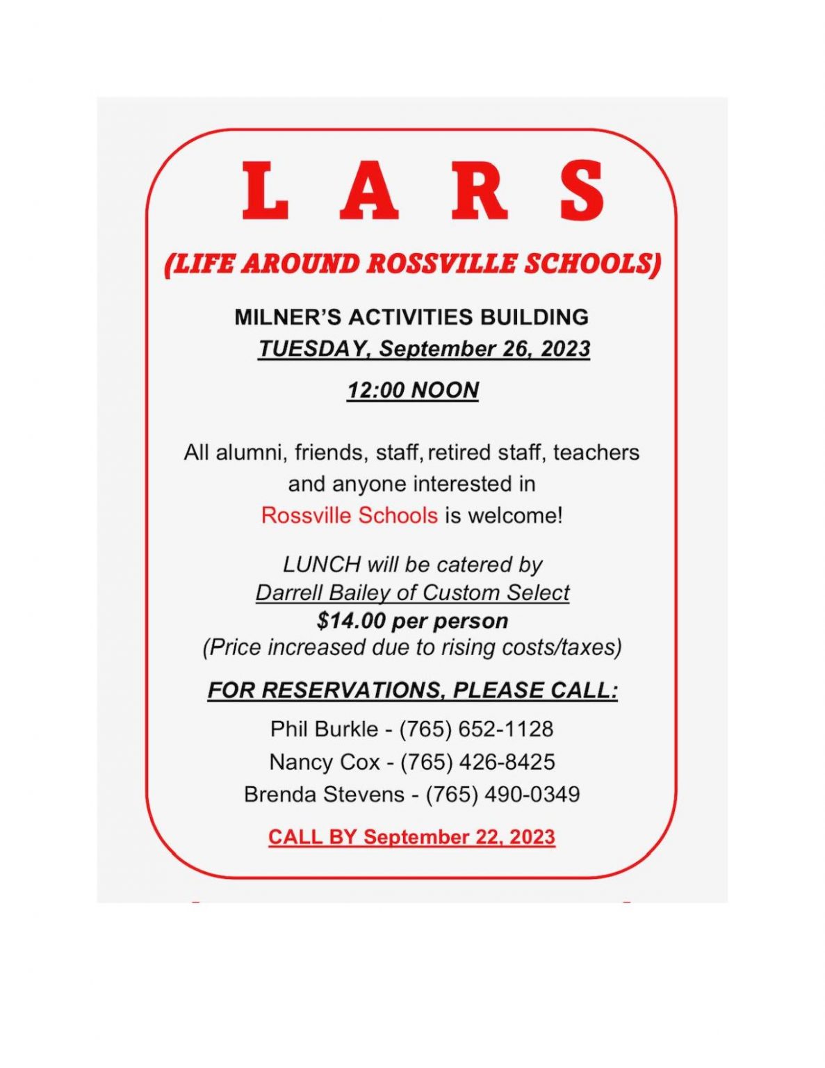 Rossville, Indiana Where you feel at home!